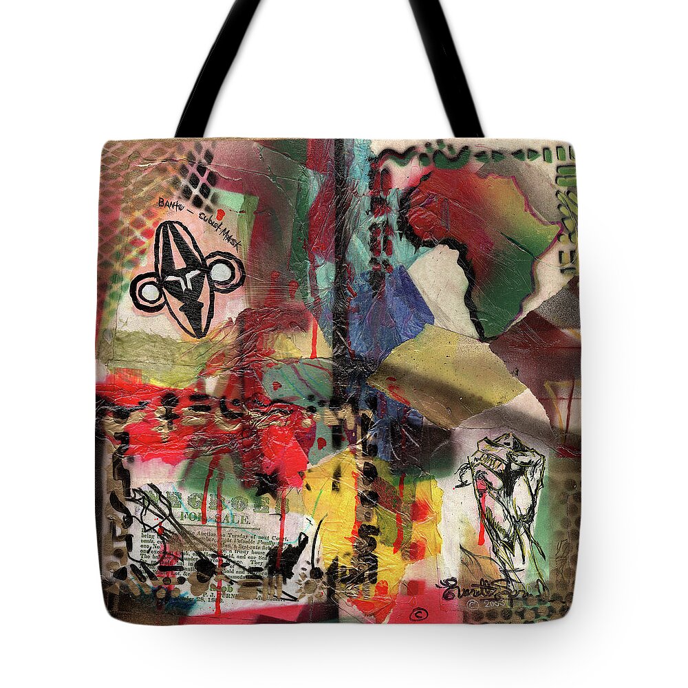 Everett Spruill Tote Bag featuring the painting Negros for Sale #2 by Everett Spruill