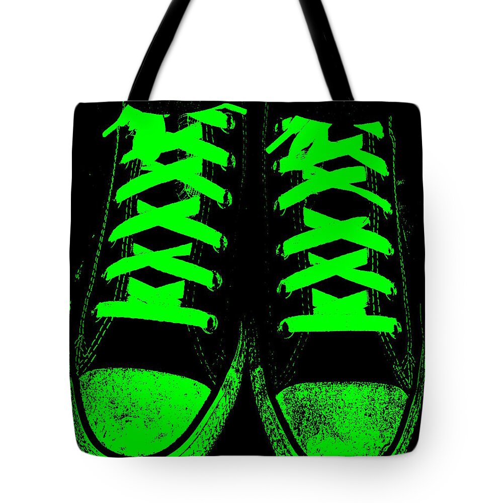 Neon Nights Tote Bag featuring the photograph Neon Nights by Edward Smith