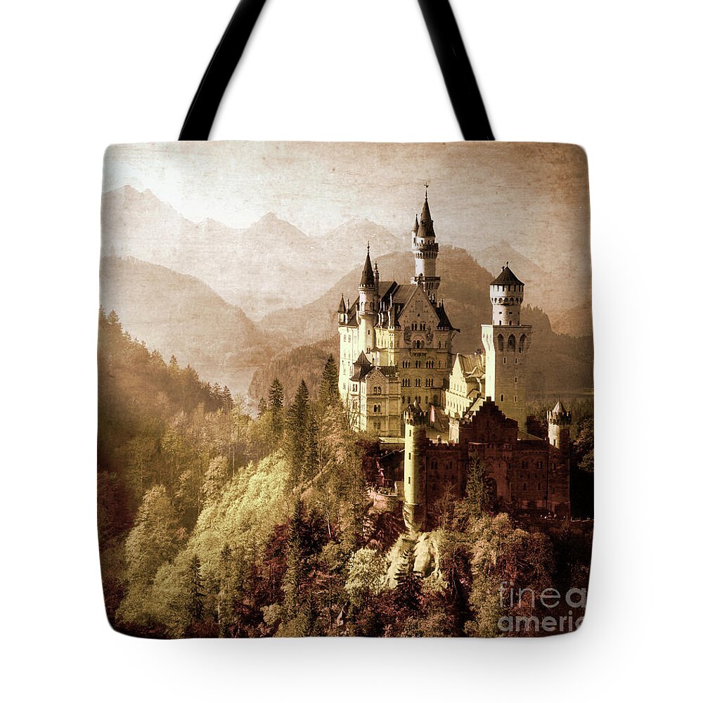Nag004538 Tote Bag featuring the photograph Neuschwanstein by Edmund Nagele FRPS