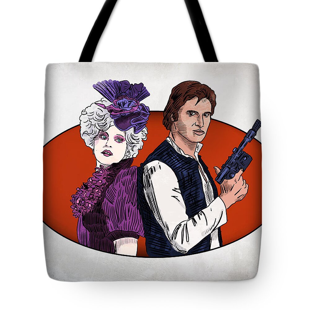 Han Solo Tote Bag featuring the digital art Never Tell Me the Odds... Unless They're in My Favor by Mike Brennan