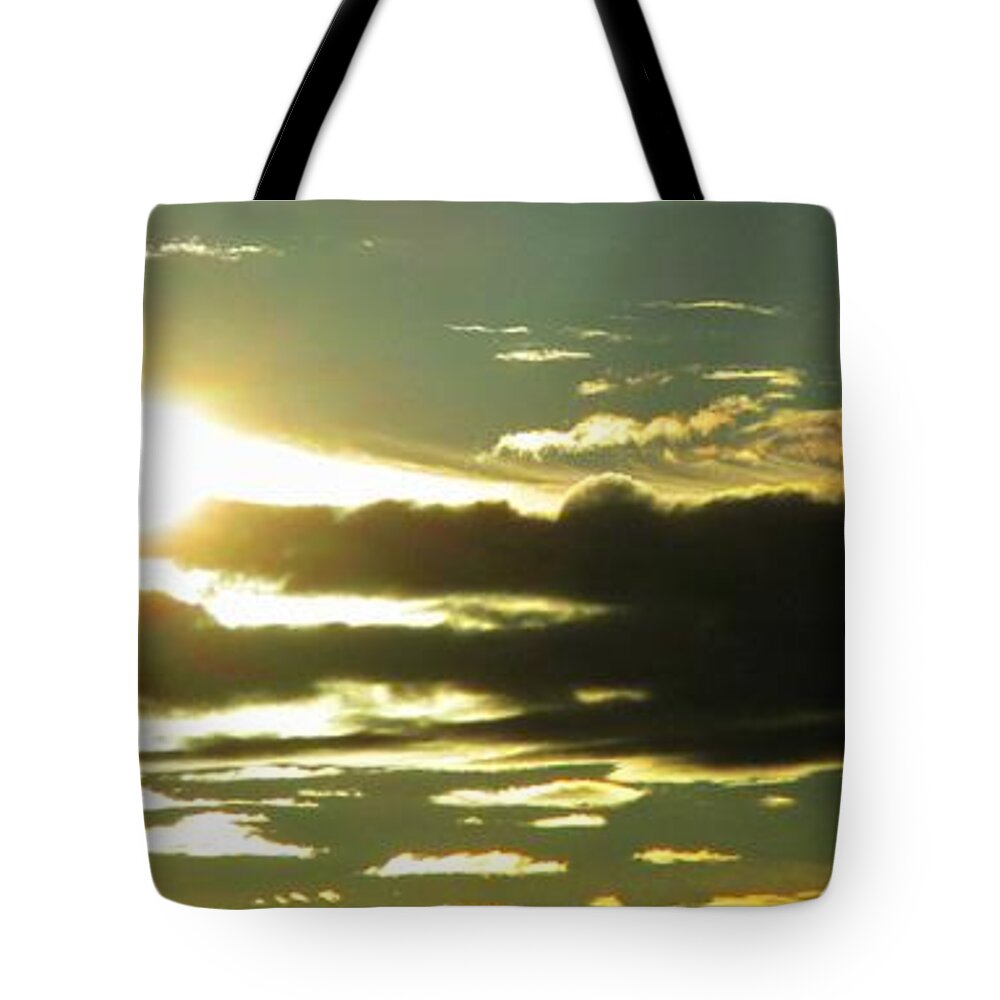 Gold Tote Bag featuring the photograph New day by Martin Cline