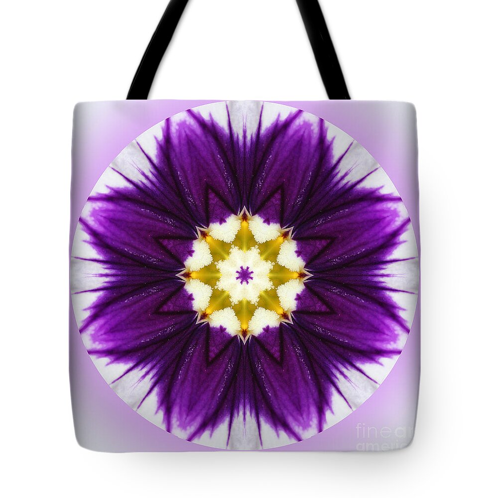 Flower Tote Bag featuring the digital art New Flower by Kathy Strauss