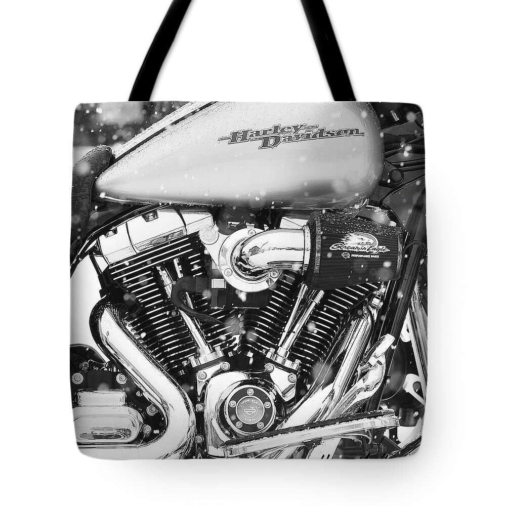 Motorcycles Tote Bag featuring the photograph New Hampshire Rides by Harry Moulton