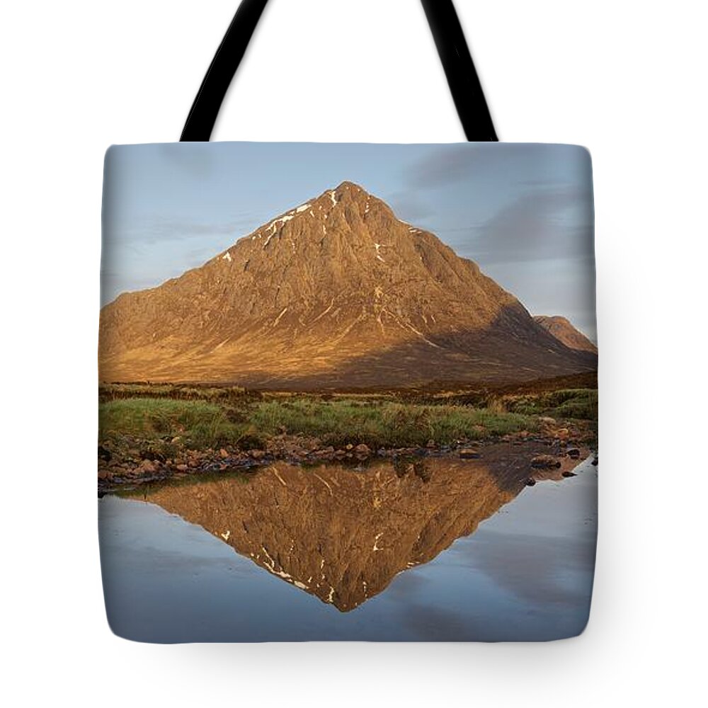 Glencoe Tote Bag featuring the photograph New light in Glencoe by Stephen Taylor