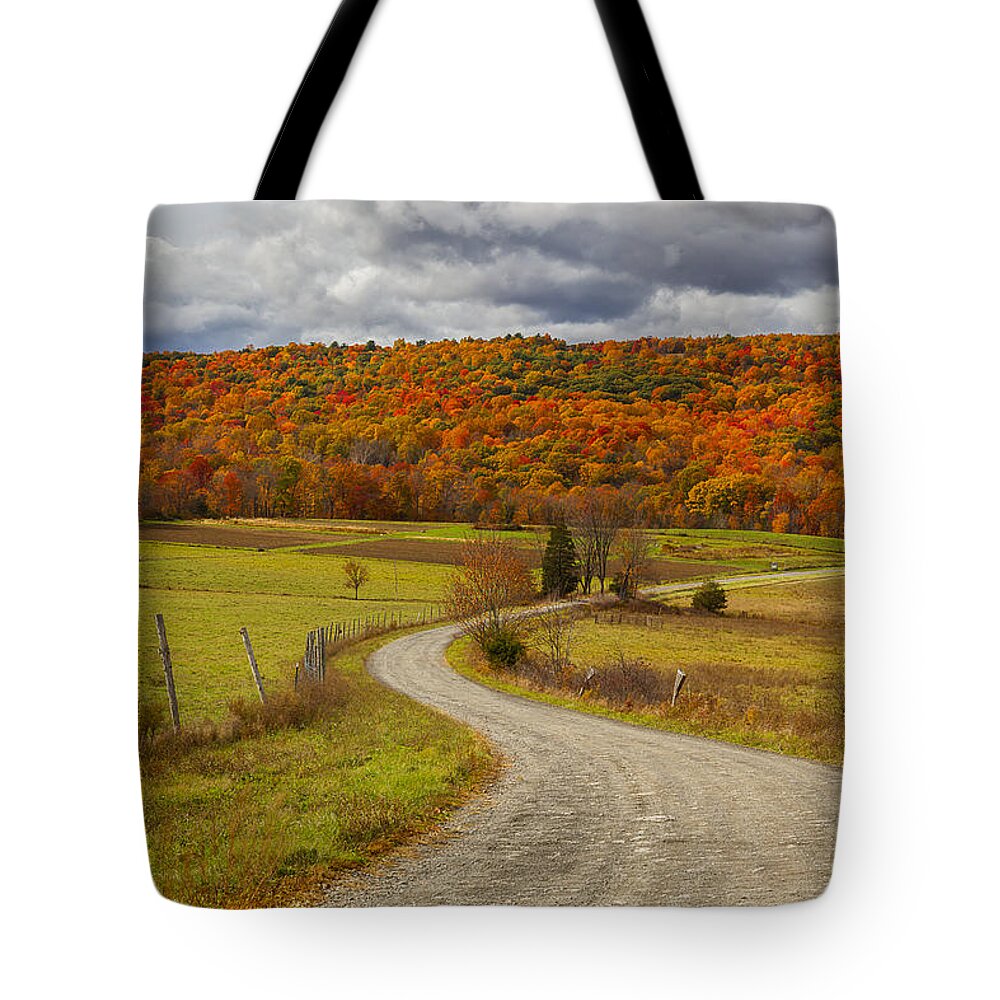 Autumn Tote Bag featuring the photograph New Paltz Hudson Valley NY by Susan Candelario