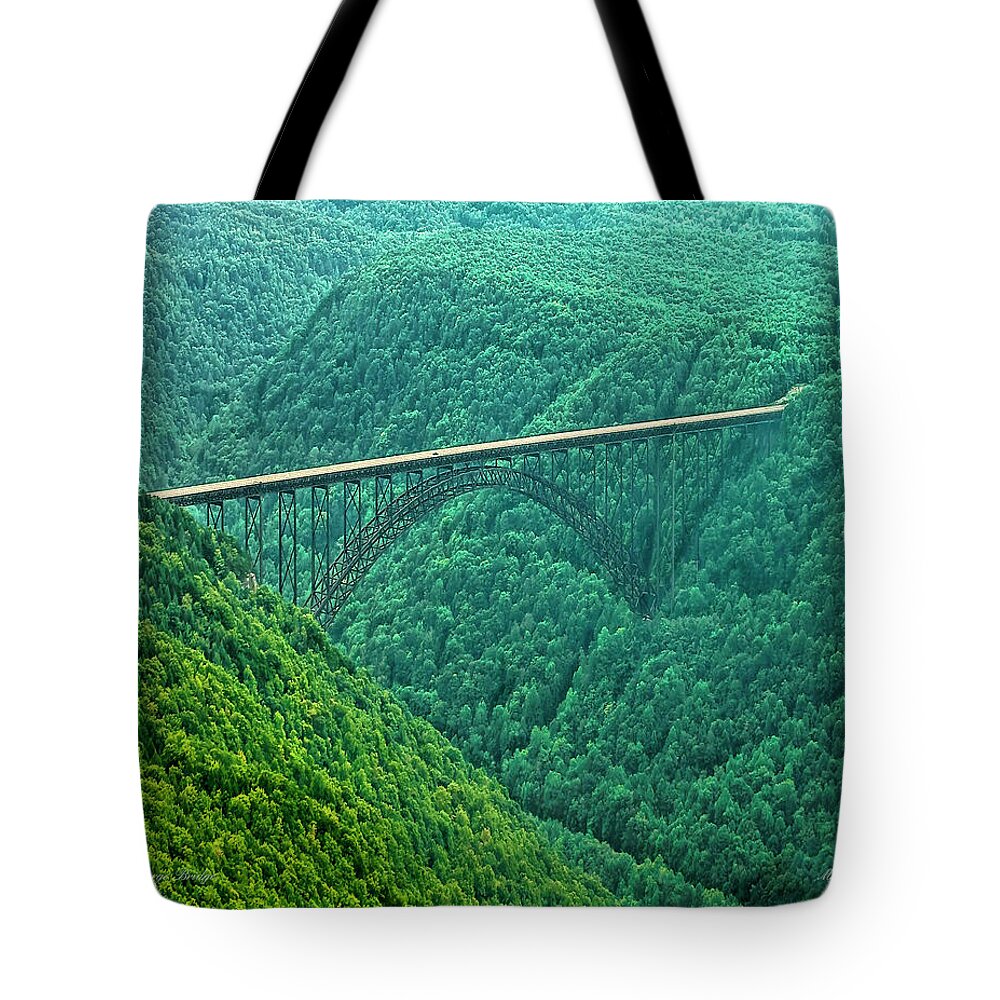 Scenicfotos Tote Bag featuring the photograph New River Gorge Bridge by Mark Allen