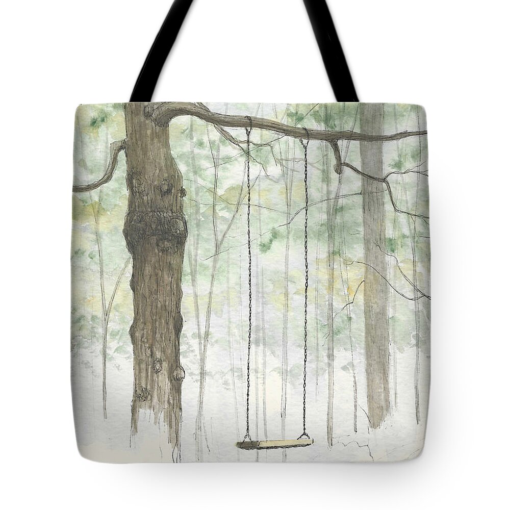 Spring Tote Bag featuring the painting New Spring by Arthur Barnes