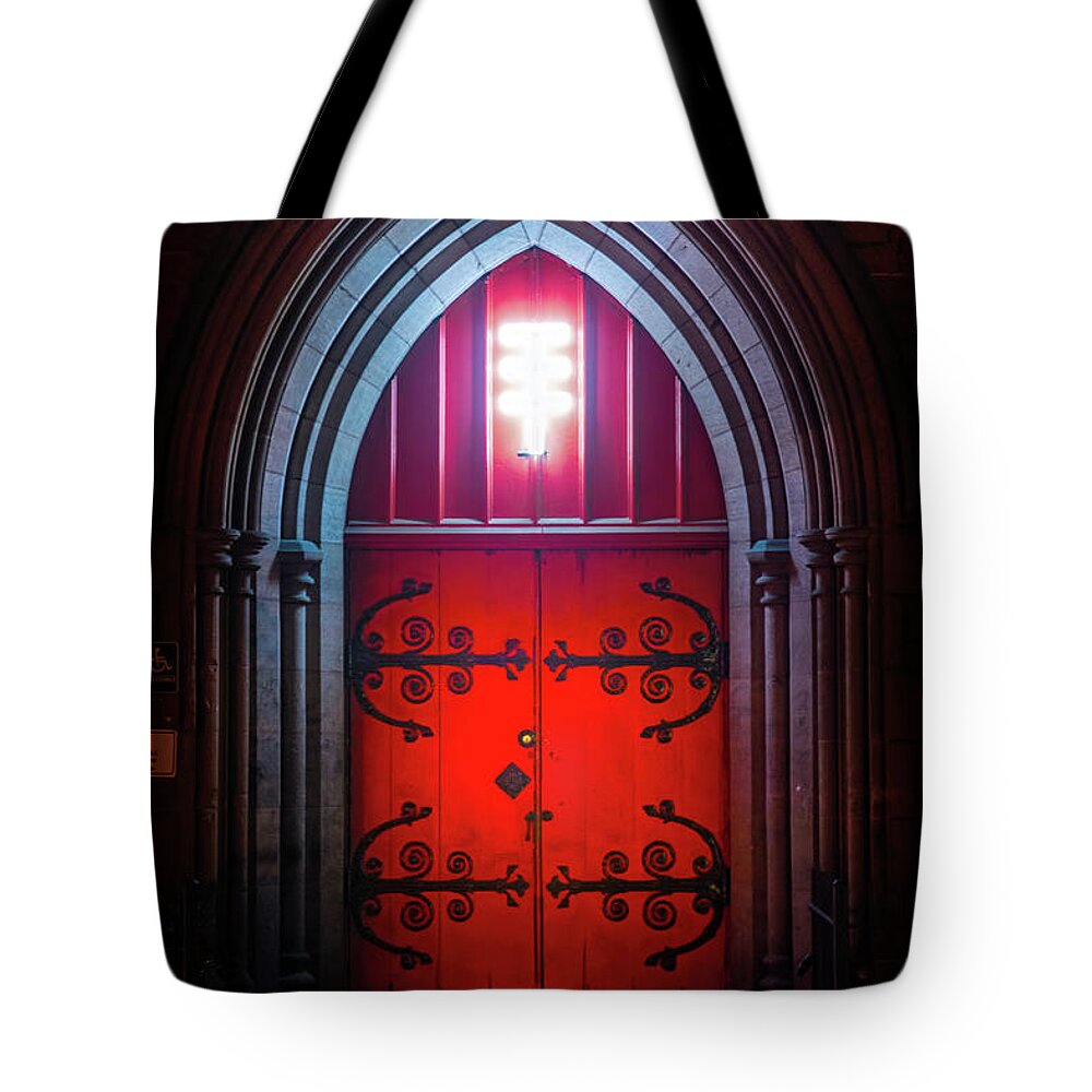 New York Tote Bag featuring the photograph New York City Limelight by Mark Andrew Thomas
