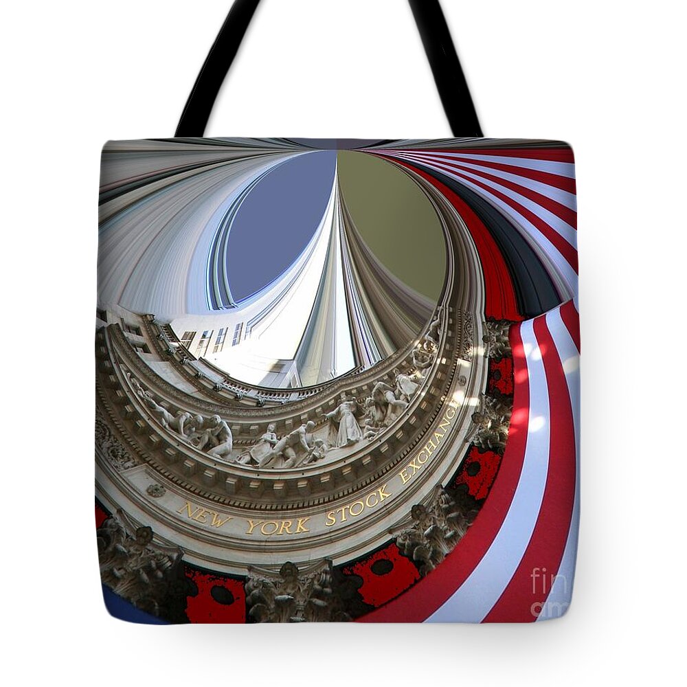 New York Stock Exchange Tote Bag featuring the photograph New York Stock Exchange by Julie Lueders 