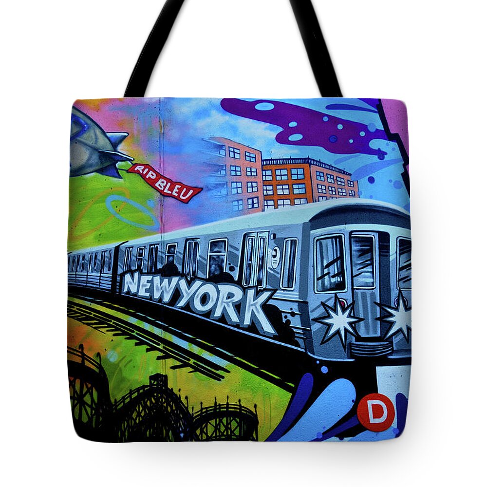 New York Train Tote Bag featuring the photograph New York Train by Joan Reese
