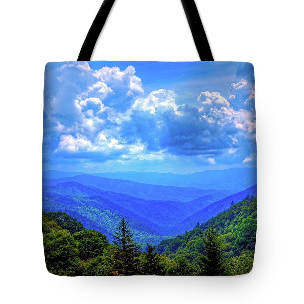 Newfound Gap Tote Bag featuring the photograph Newfound Gap by Dale R Carlson