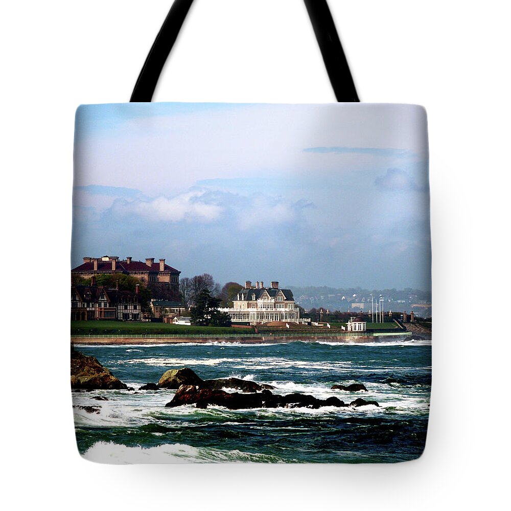 Newport Tote Bag featuring the digital art Newport Rhoad Island by Don Wright