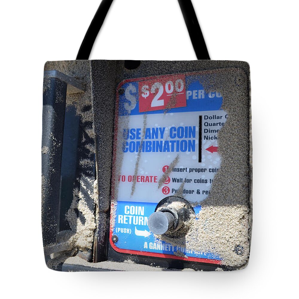 Landscape Tote Bag featuring the photograph Newspaper Sand Blast - Outer Banks, North Carolina by Jason Freedman