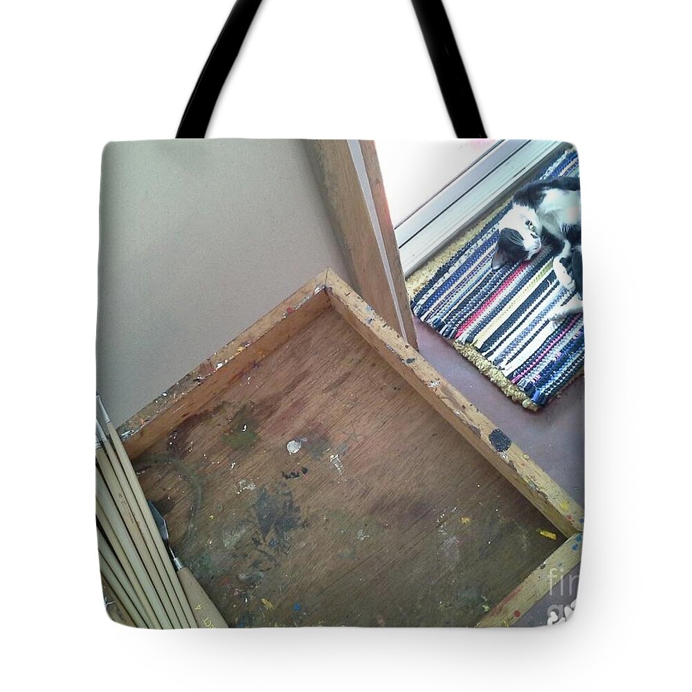 Painter Tote Bag featuring the photograph Next to A Painter by Sukalya Chearanantana