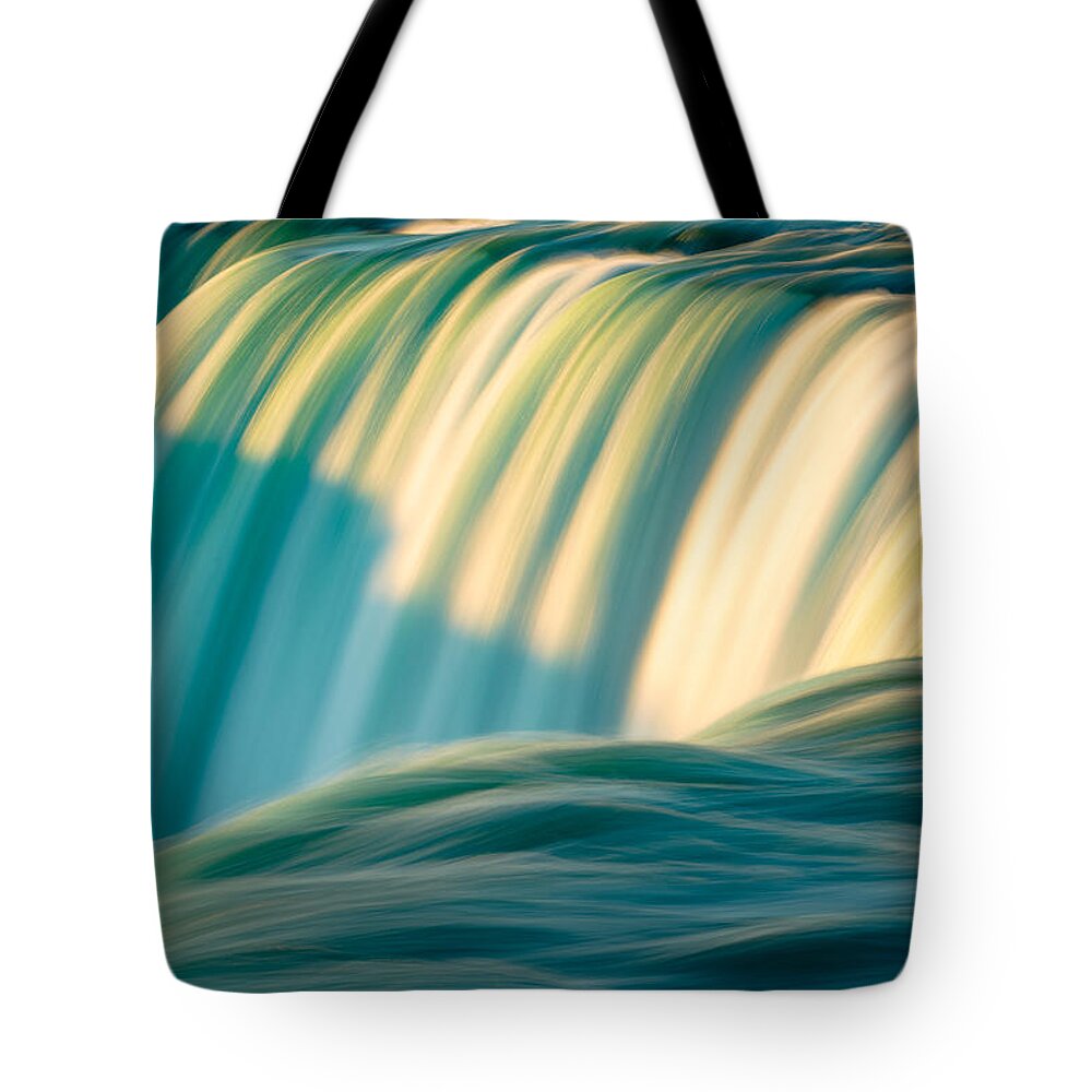 Canadian Falls Tote Bag featuring the photograph Niagara Falls - Abstract I by Mark Rogers