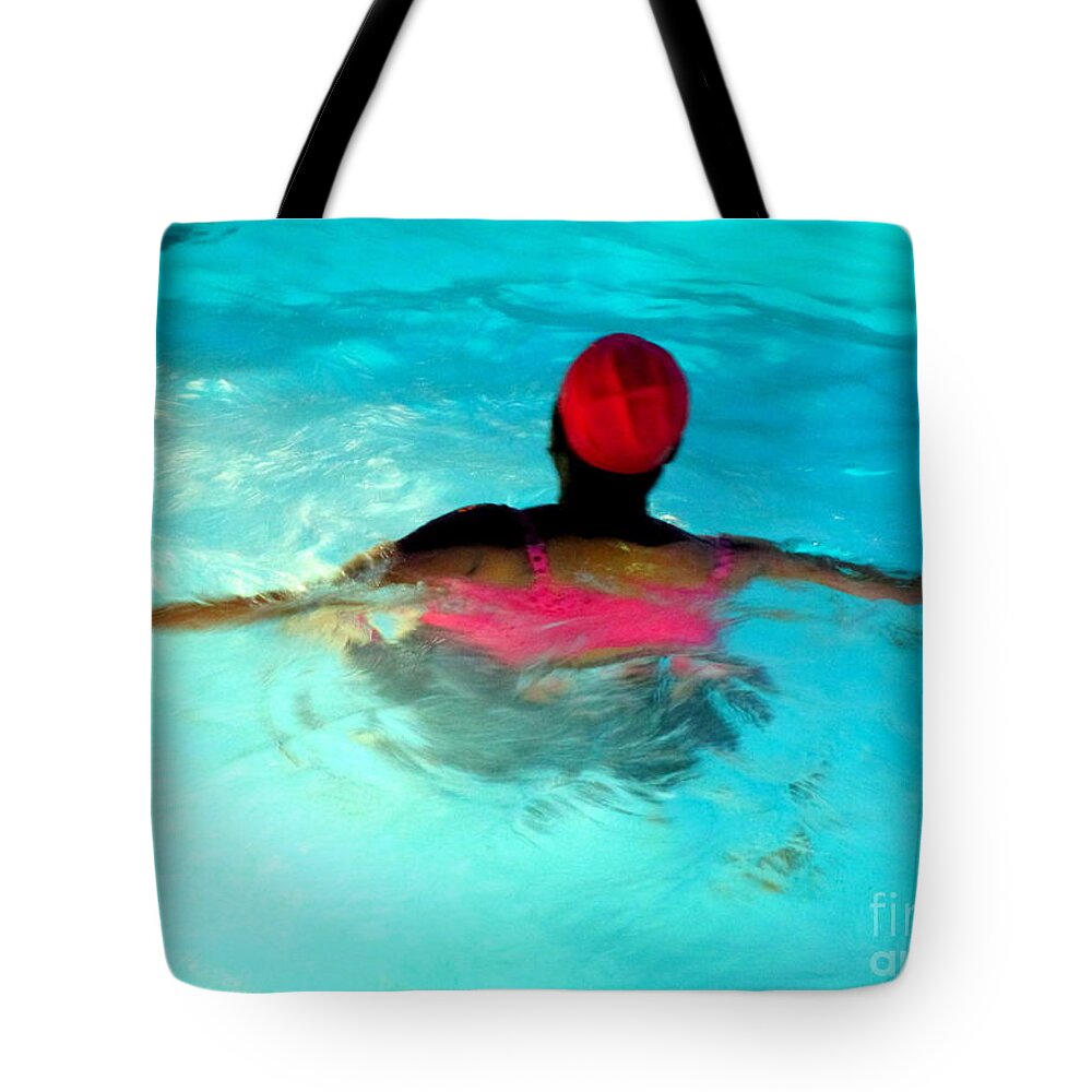 Swim Tote Bag featuring the photograph Night Swim 4 by Randall Weidner