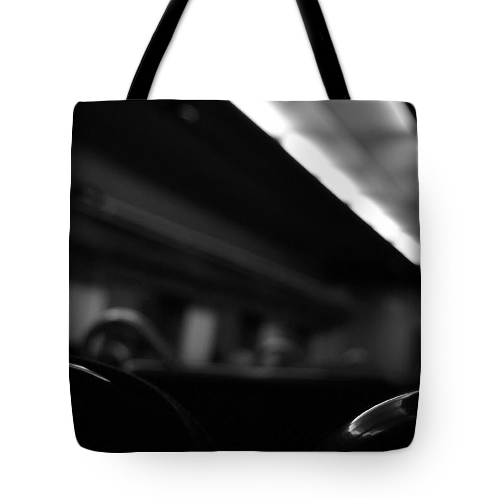 Abstract Tote Bag featuring the photograph Night Train by Marcus Karlsson Sall