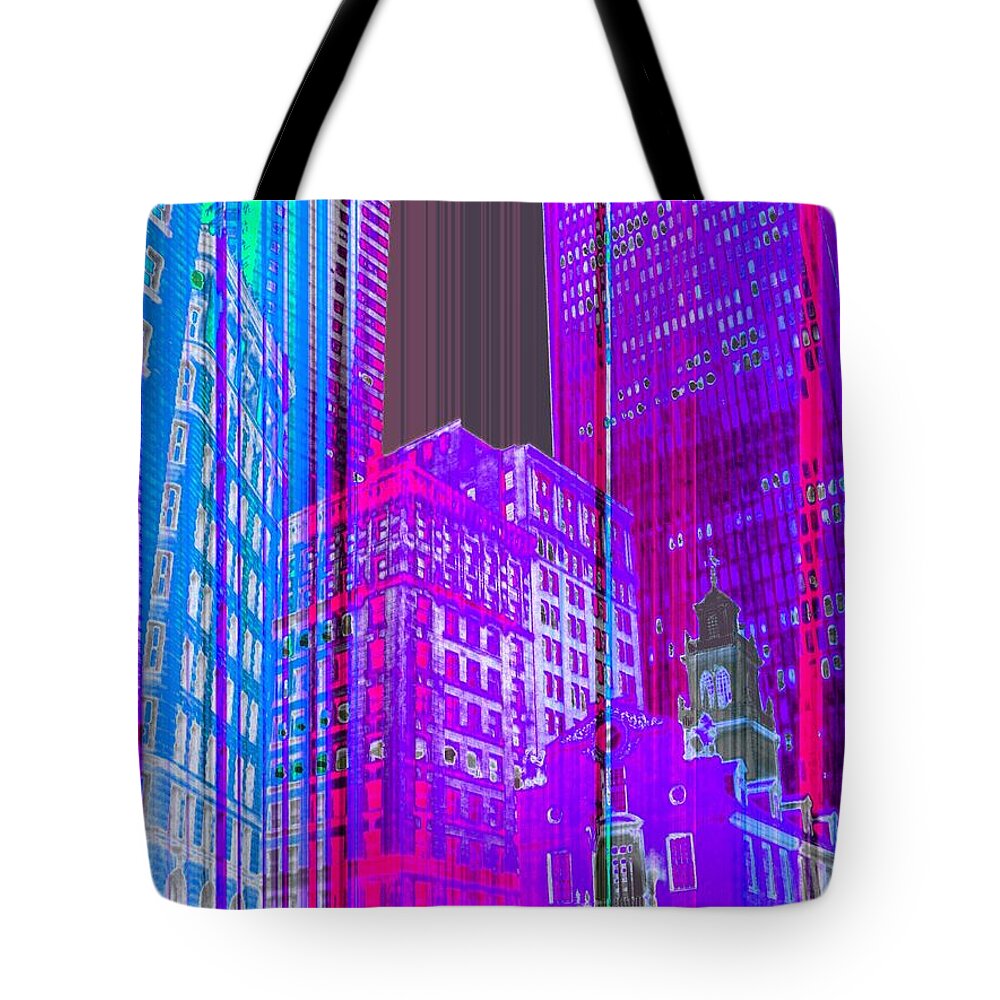 Night Life Tote Bag featuring the photograph Nightlife the Psycho Way by Julie Lueders 