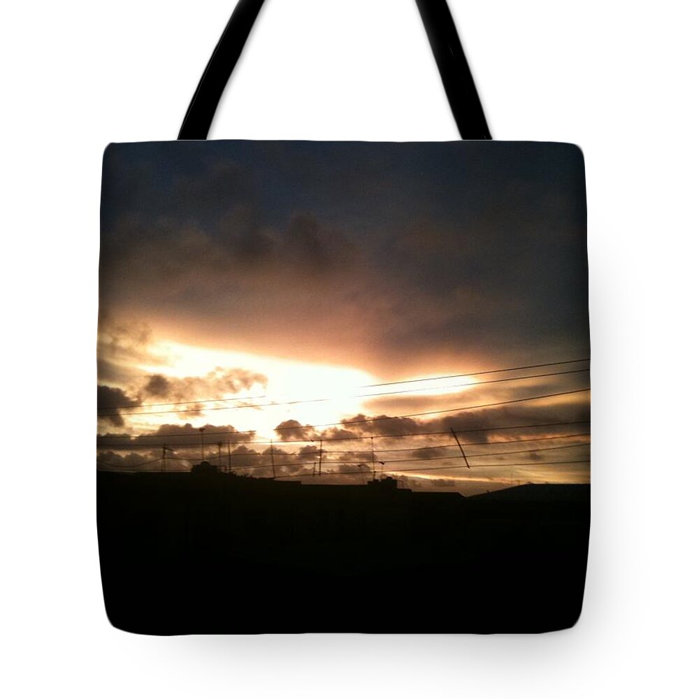 Photograph Tote Bag featuring the painting Nite array by Olaoluwa Smith