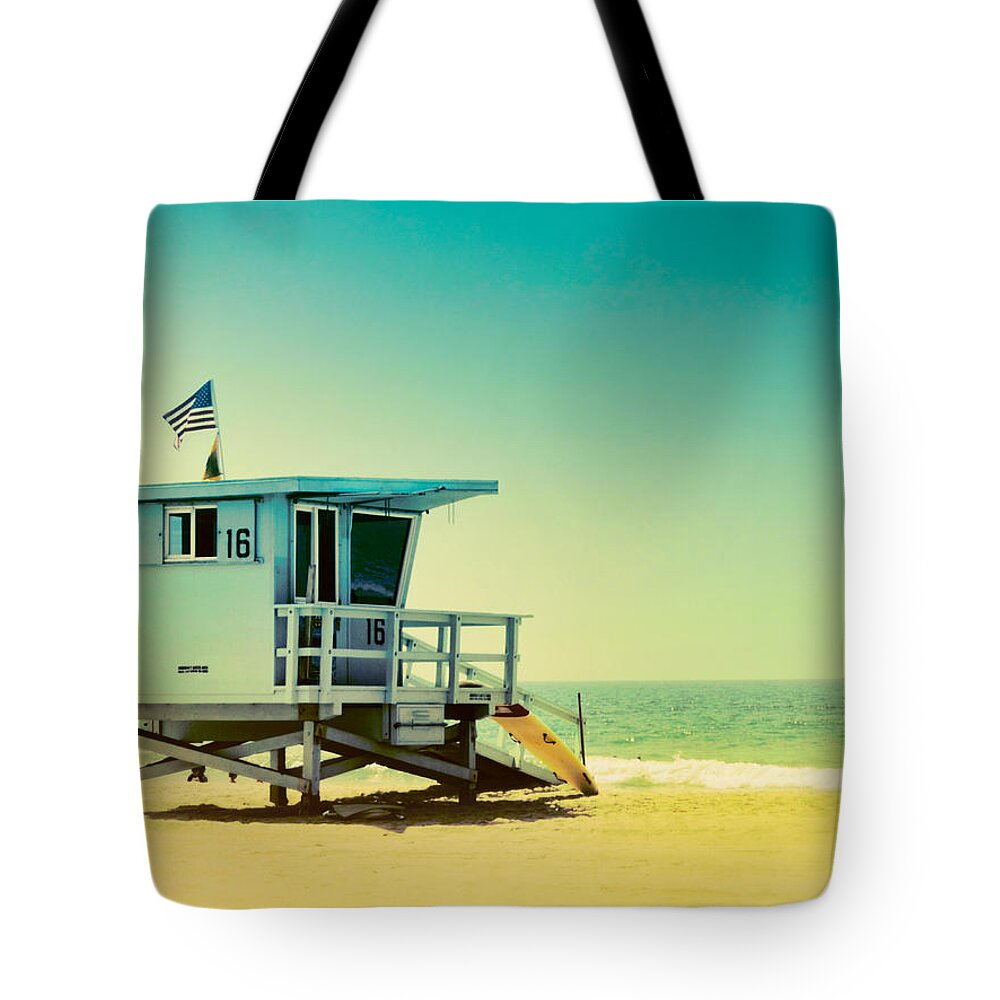 Ocean Tote Bag featuring the photograph No 16 - Wish You Were Here by Douglas MooreZart