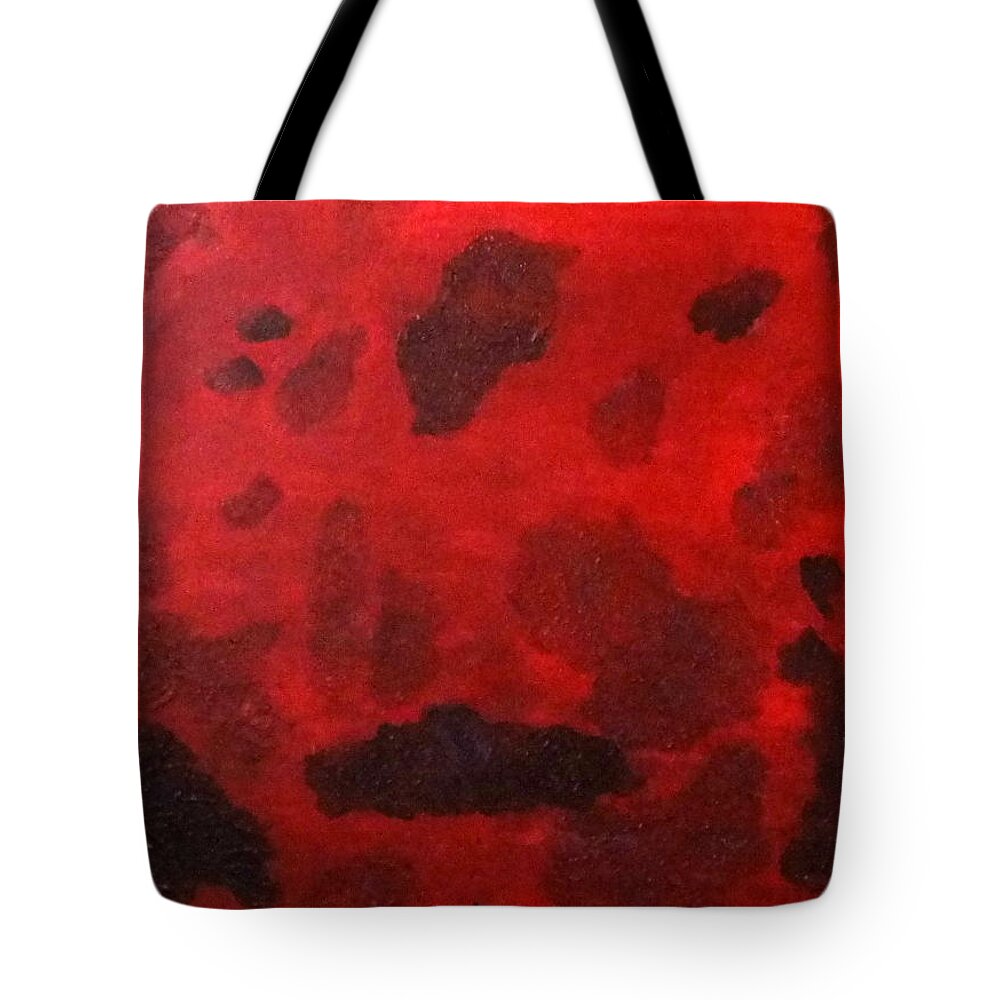 Abstract Tote Bag featuring the painting No. 433 by Vijayan Kannampilly