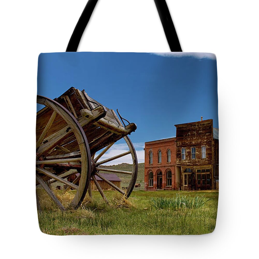 Bodie Ghost Town Tote Bag featuring the photograph No Delivery by American Landscapes