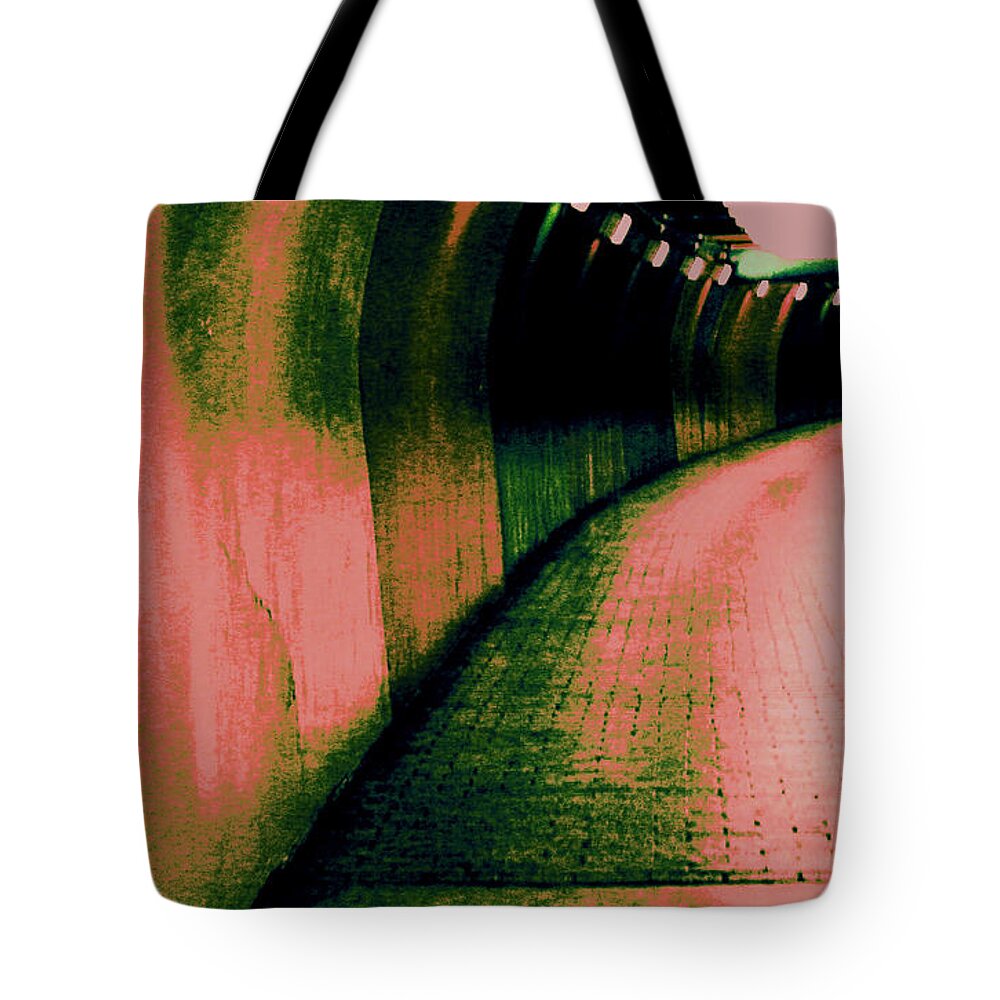 Tunnel Tote Bag featuring the photograph No Life Seen by Julie Lueders 