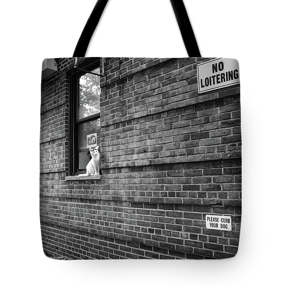 2016 Tote Bag featuring the photograph No Loitering by Cole Thompson
