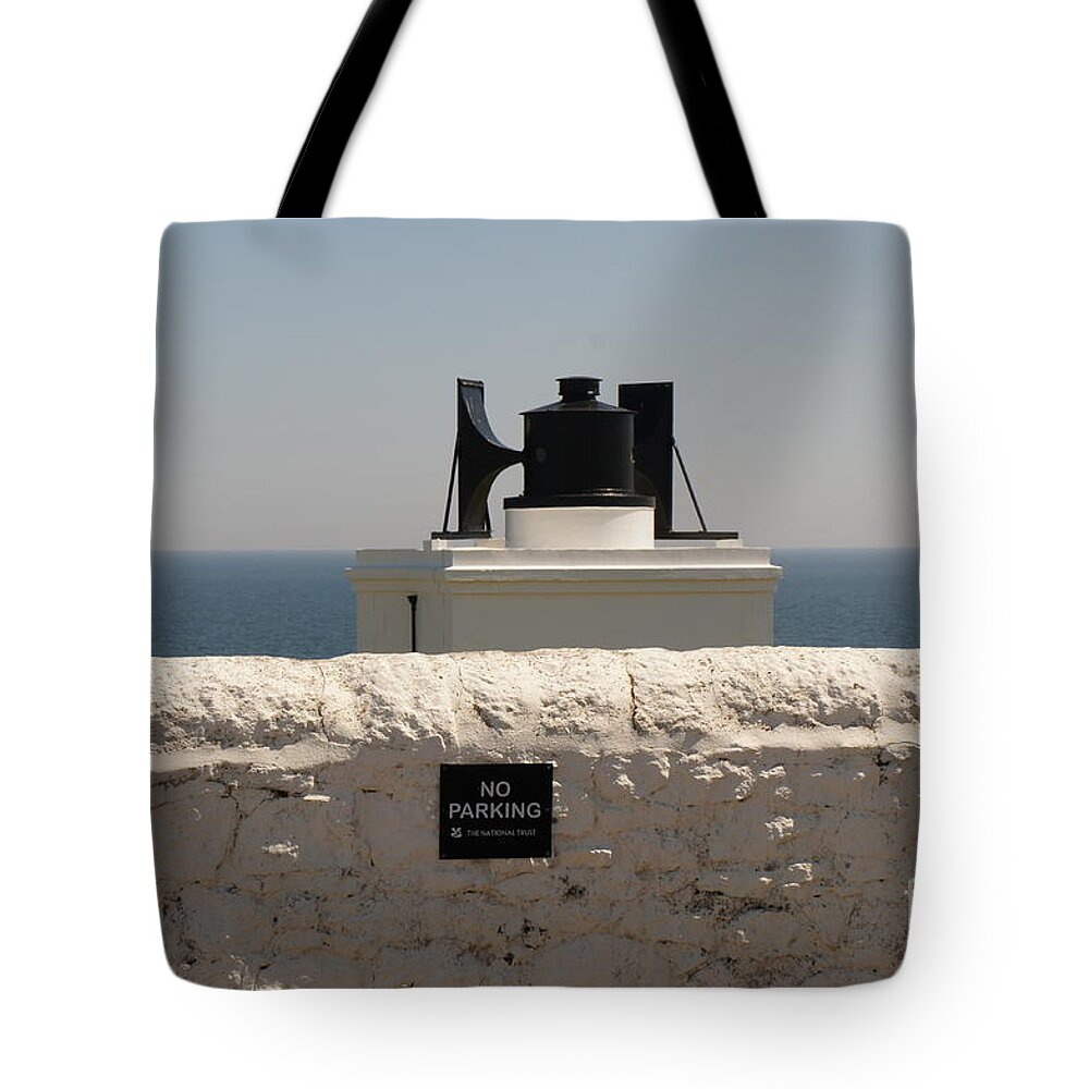 Foghorn Tote Bag featuring the photograph No Parking. by Elena Perelman