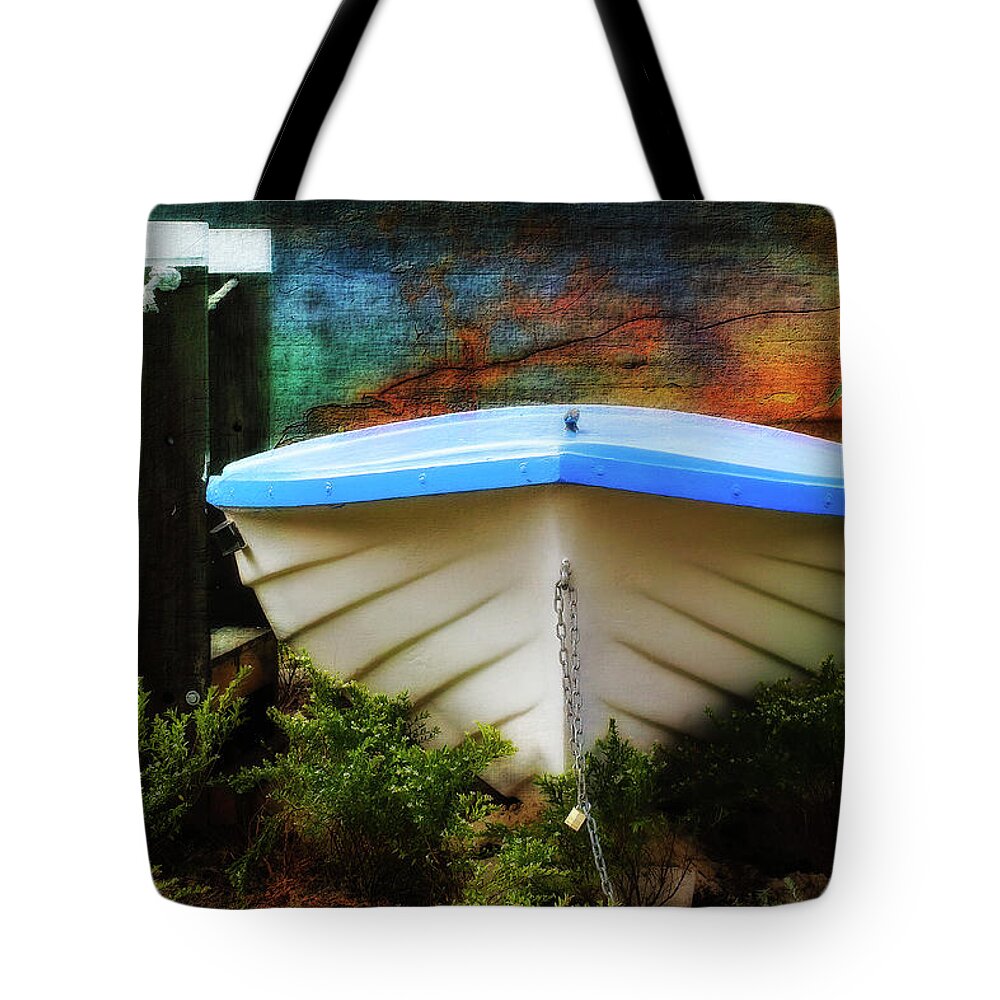 Boats Tote Bag featuring the photograph No water 01 by Kevin Chippindall