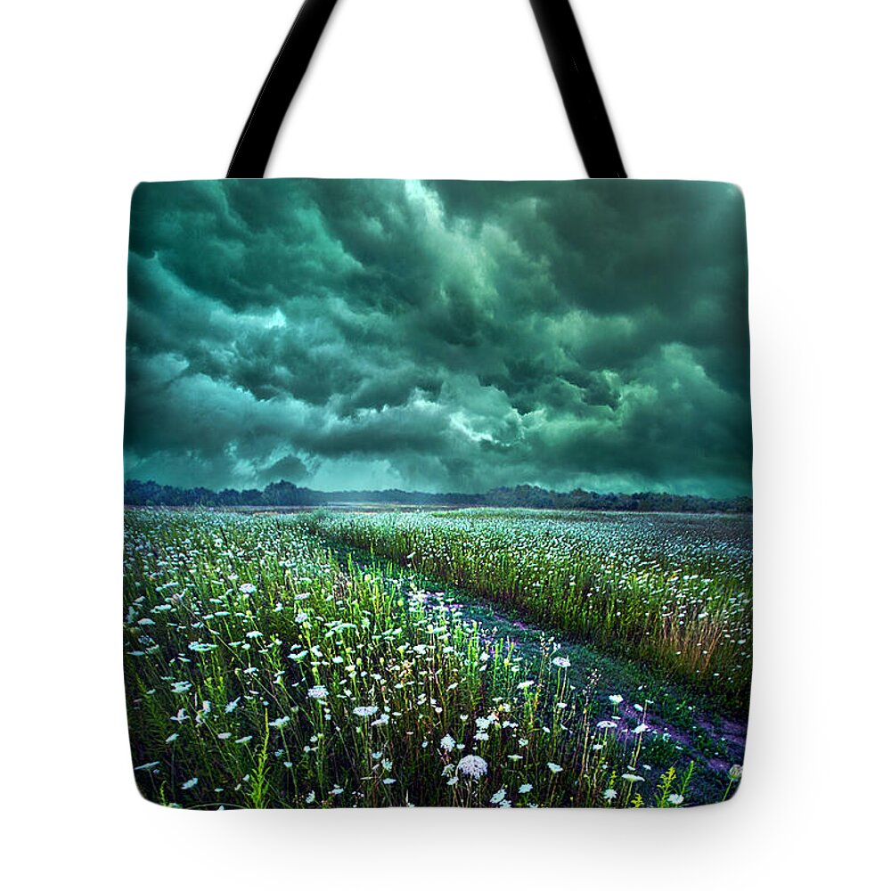 Storm Tote Bag featuring the photograph No Way Out by Phil Koch