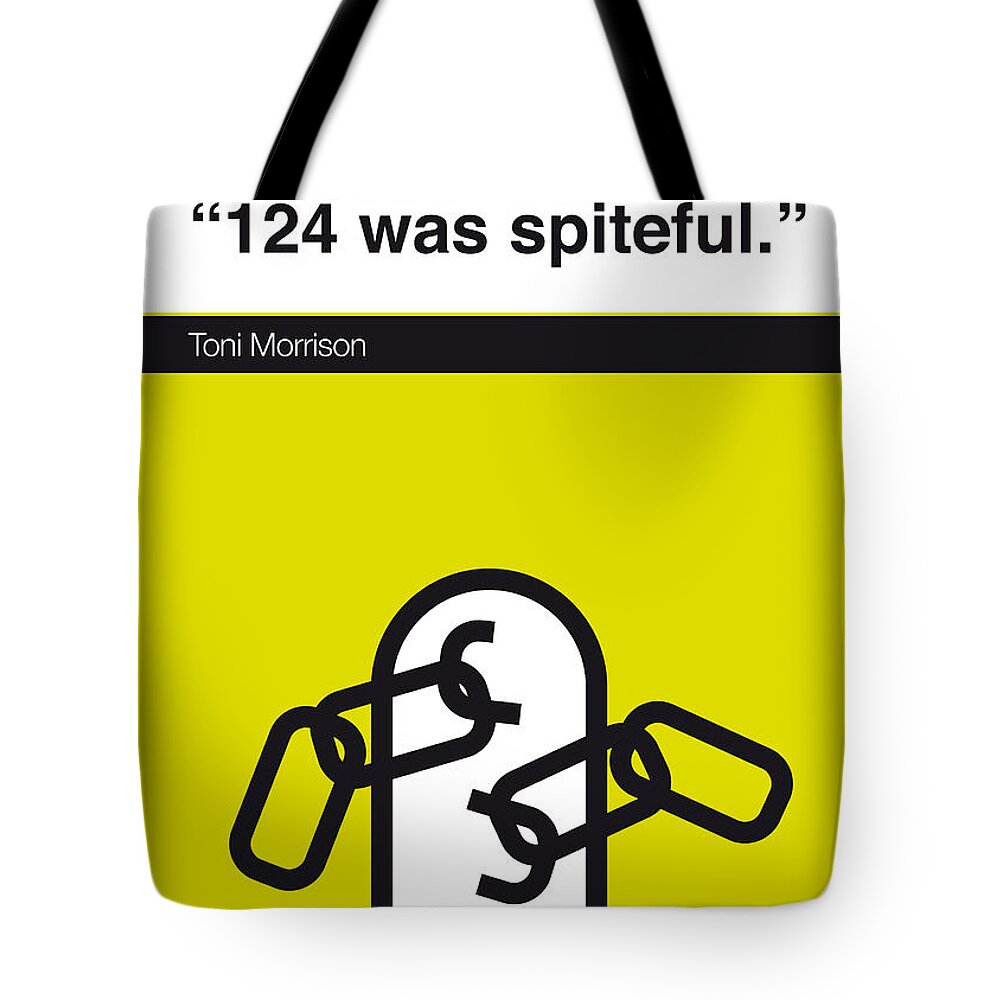 Toni Tote Bag featuring the digital art No026-MY-Beloved-Book-Icon-poster by Chungkong Art