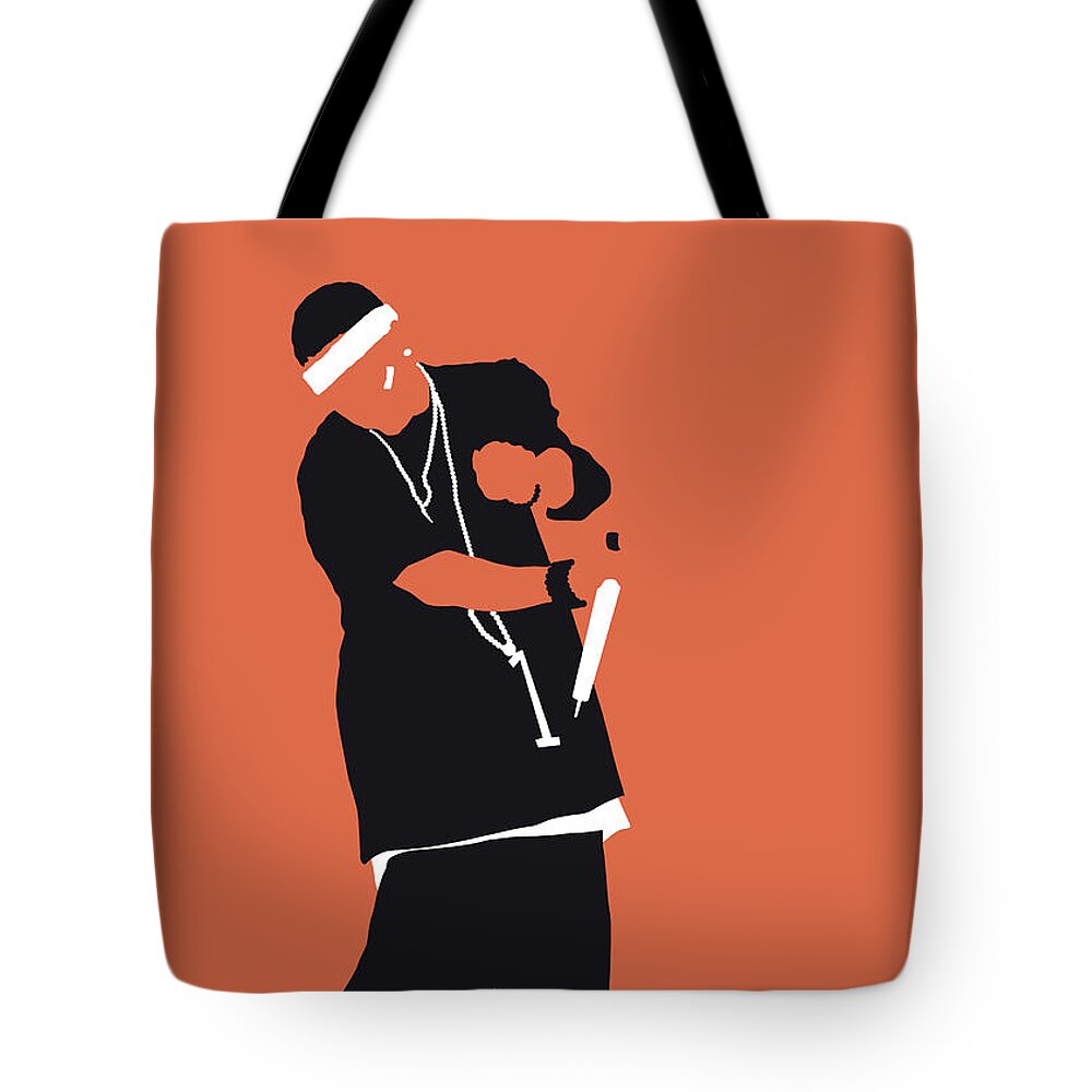Nelly Tote Bag featuring the digital art No093 MY Nelly Minimal Music poster by Chungkong Art
