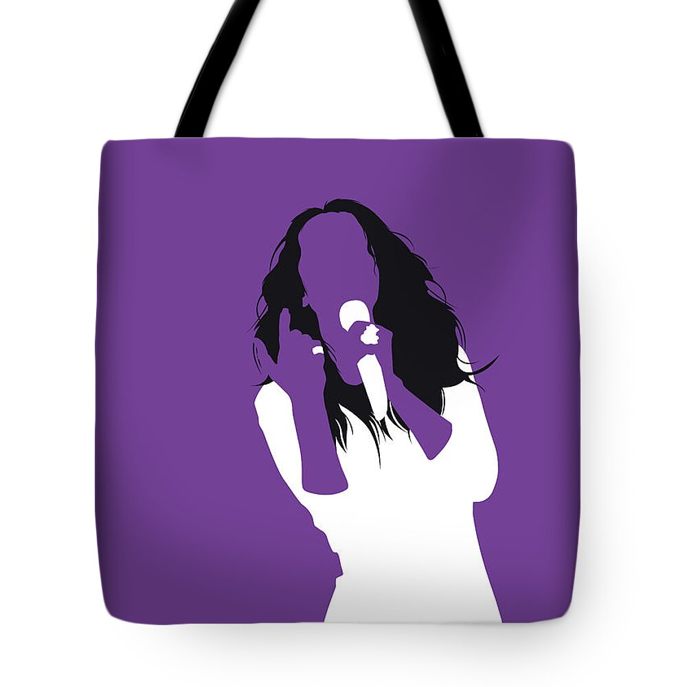 Ine Tote Bag featuring the digital art No151 MY Celine Dion Minimal Music poster by Chungkong Art