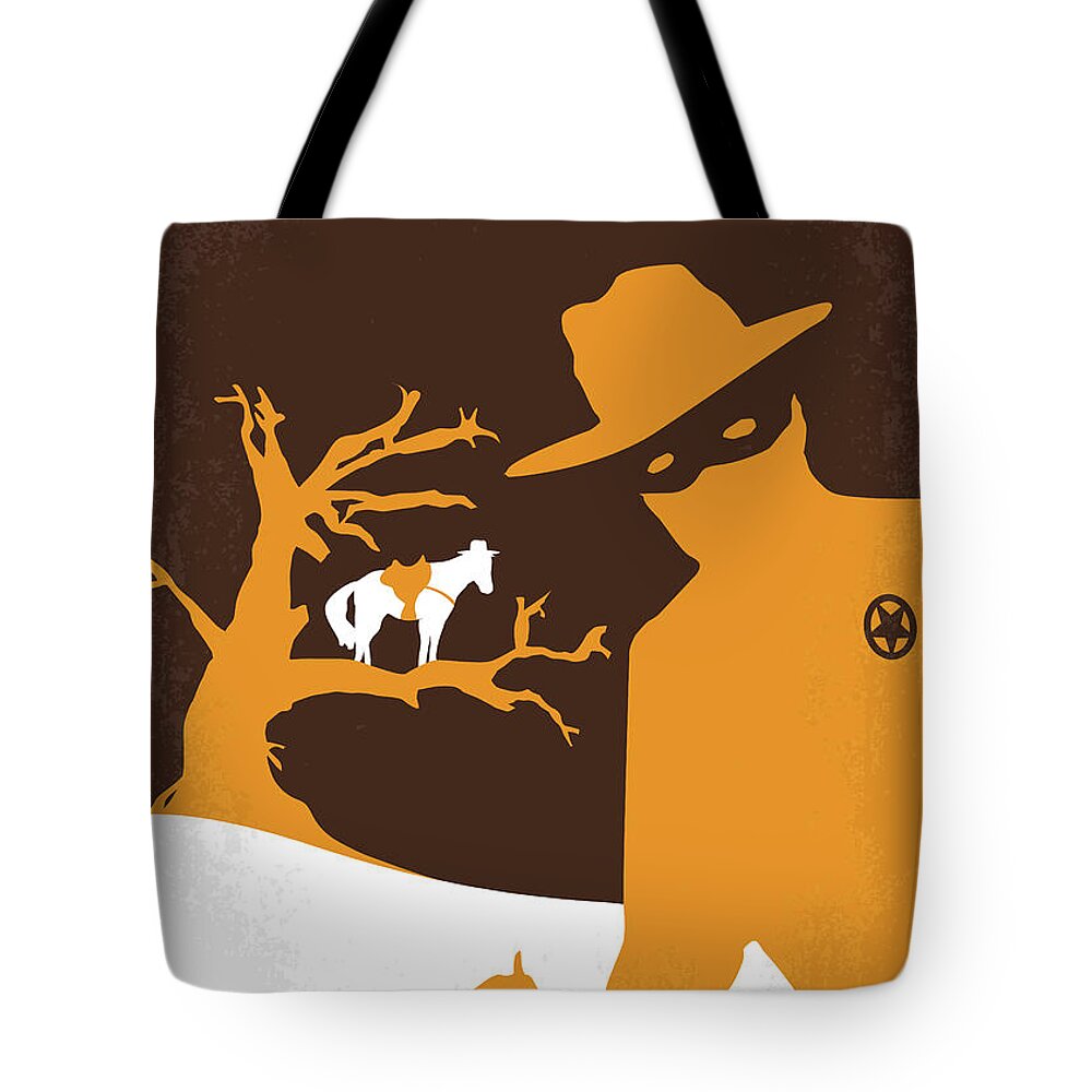 The Lone Ranger Tote Bag featuring the digital art No202 My The Lone Ranger minimal movie poster by Chungkong Art
