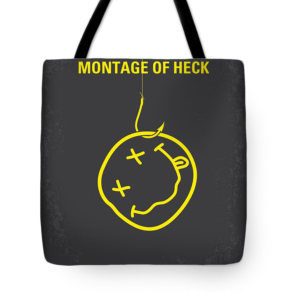 Montage Tote Bag featuring the digital art No448 My Montage of Heck minimal movie poster by Chungkong Art