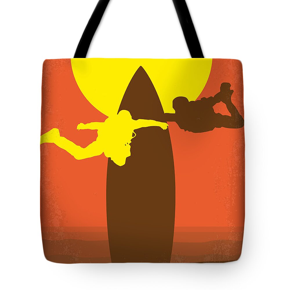 Point Break Tote Bag featuring the digital art No455 My Point Break minimal movie poster by Chungkong Art