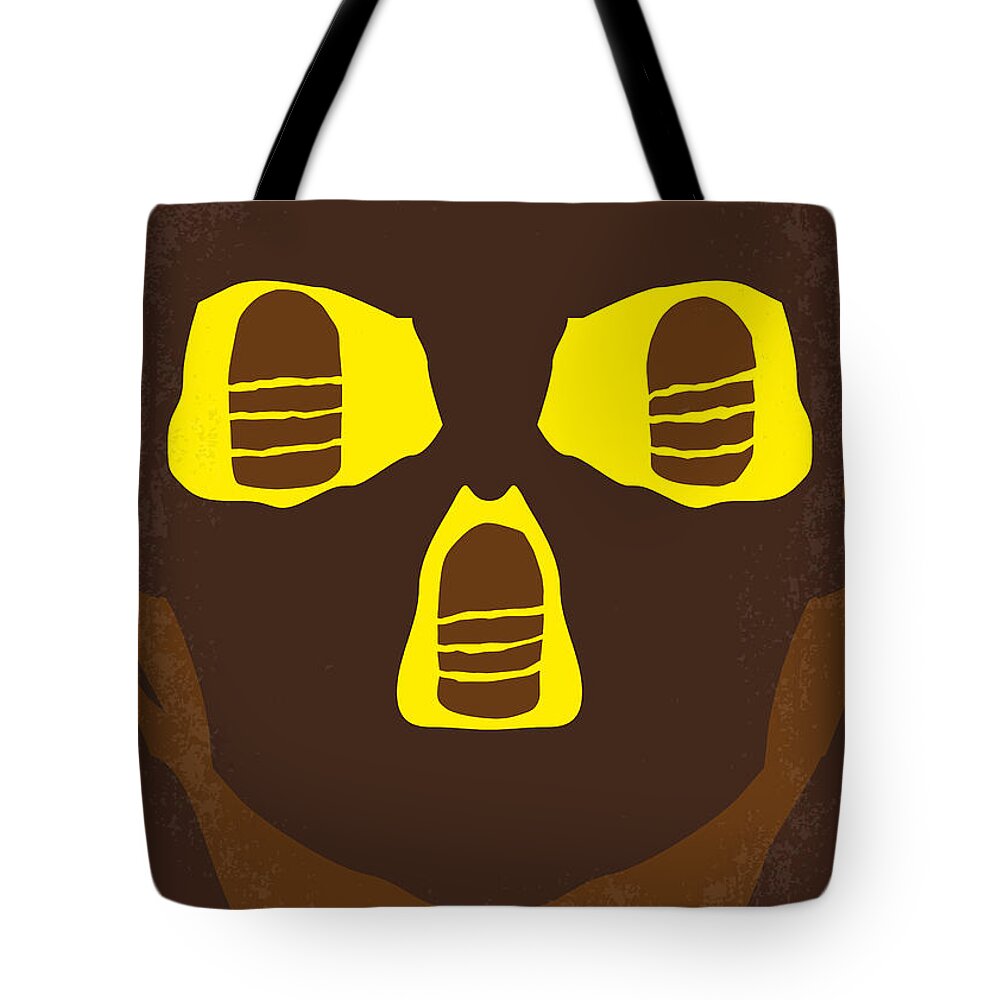 Temple Tote Bag featuring the digital art No517 My The temple of doom minimal movie poster by Chungkong Art