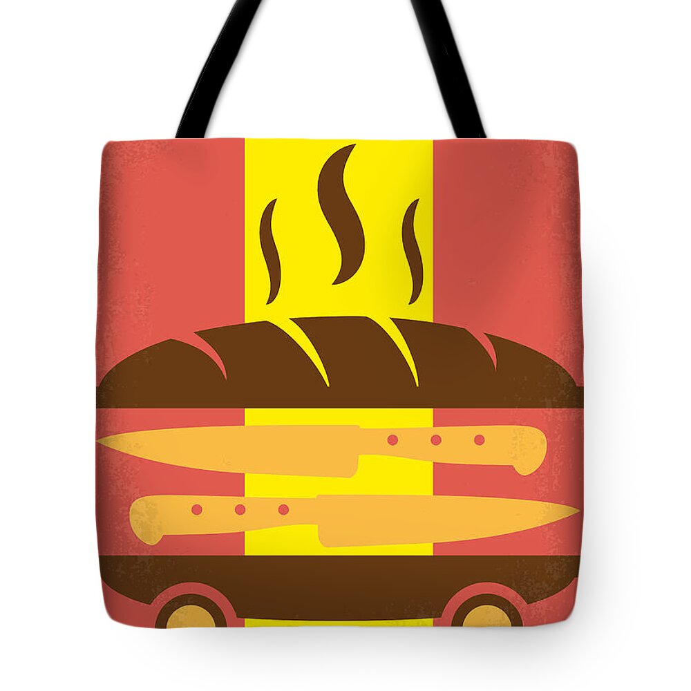 Chef Tote Bag featuring the digital art No524 My CHEF minimal movie poster by Chungkong Art