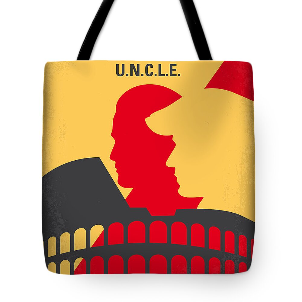 Man Tote Bag featuring the digital art No572 My Man from UNCLE minimal movie poster by Chungkong Art