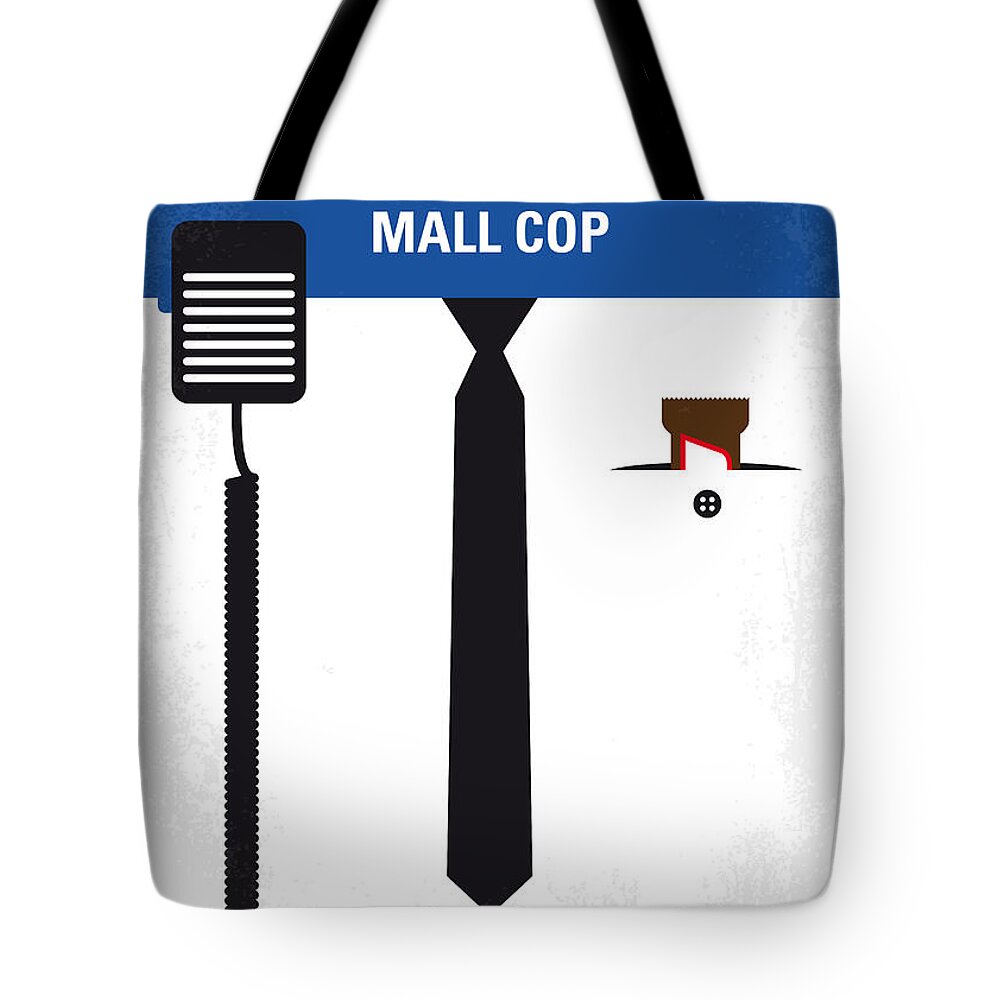 Paul Blart Mall Cop Tote Bag featuring the digital art No579 My Paul Blart Mall Cop minimal movie poster by Chungkong Art