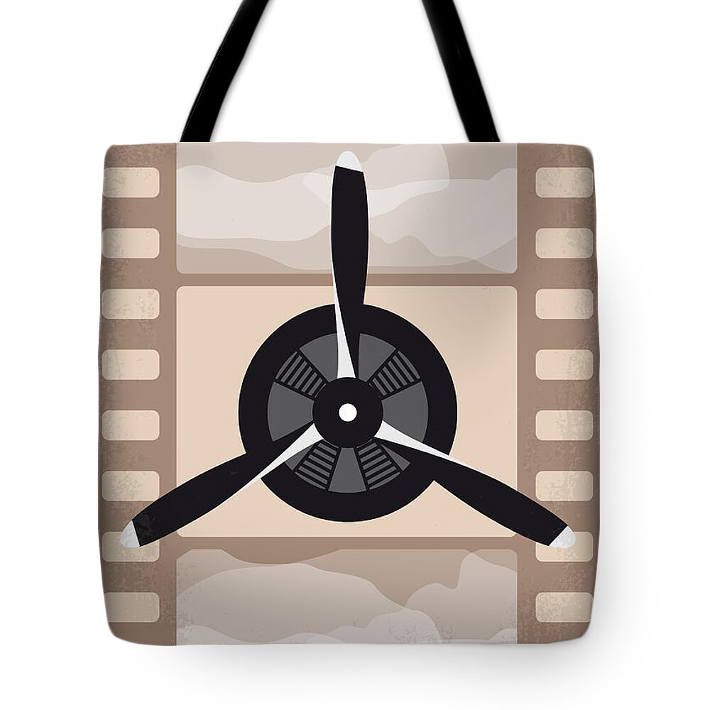 The Aviator Tote Bag featuring the digital art No618 My The Aviator minimal movie poster by Chungkong Art