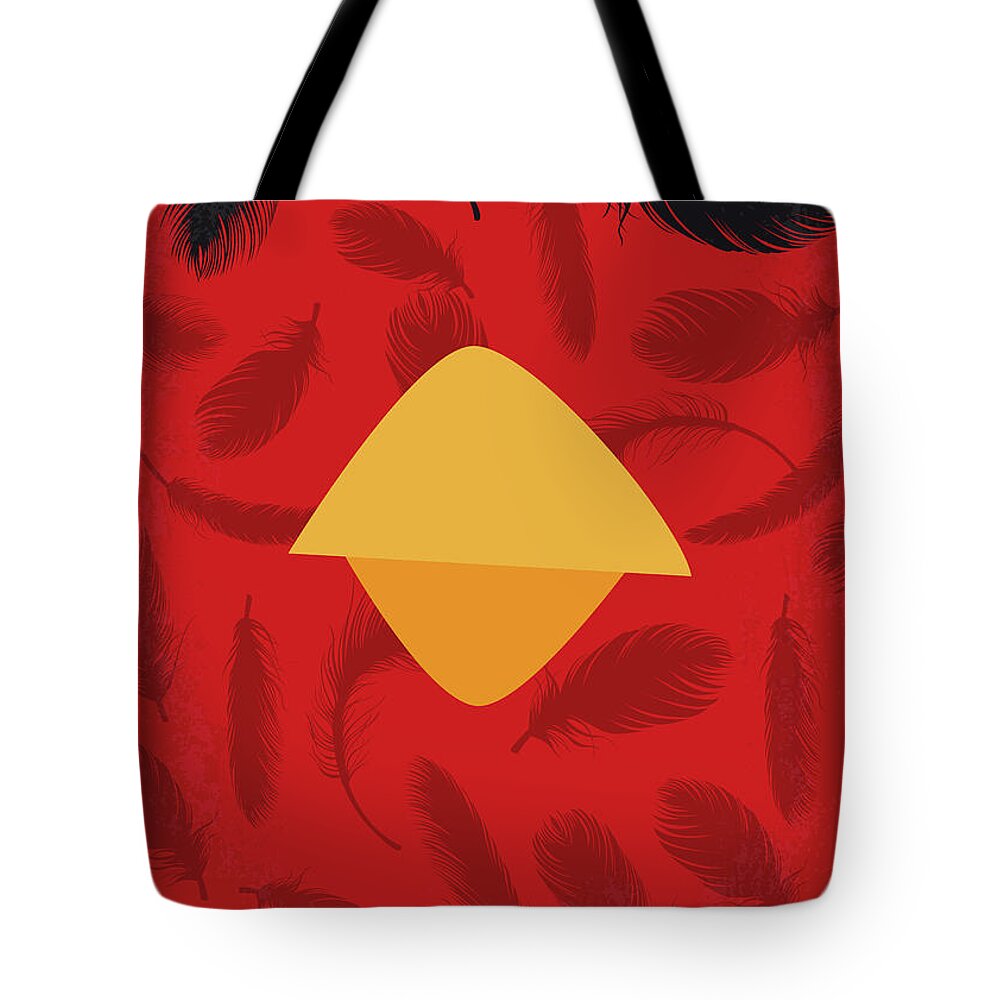 Angry Birds Movie Tote Bag featuring the digital art No658 My Angry Birds Movie minimal movie poster by Chungkong Art