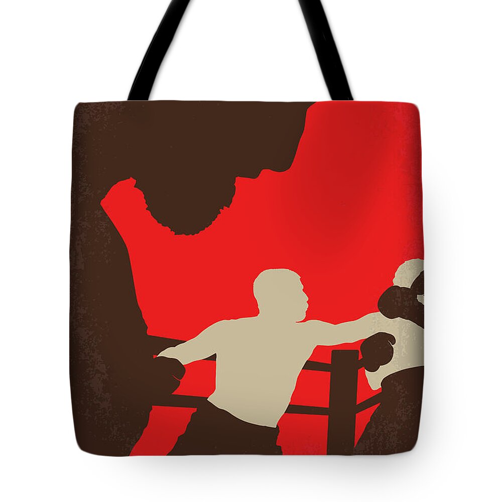 Southpaw Tote Bag featuring the digital art No723 My Southpaw minimal movie poster by Chungkong Art