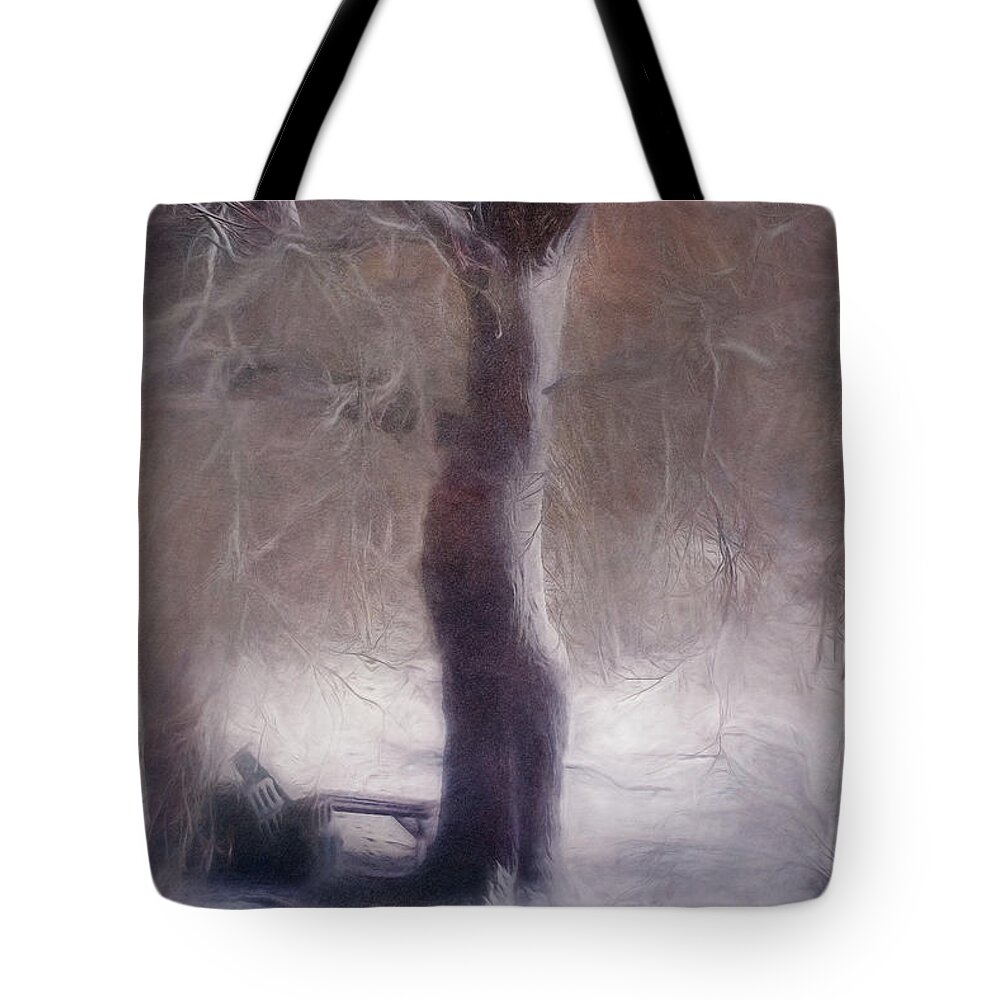 Tree Tote Bag featuring the photograph Nor'easter #3 by Kate Hannon