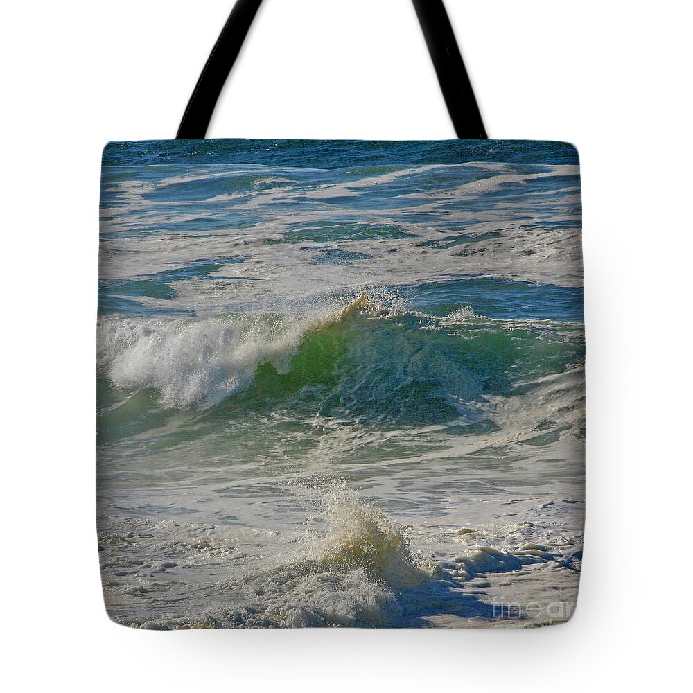 Waves Tote Bag featuring the photograph North Beach Day by Joyce Creswell