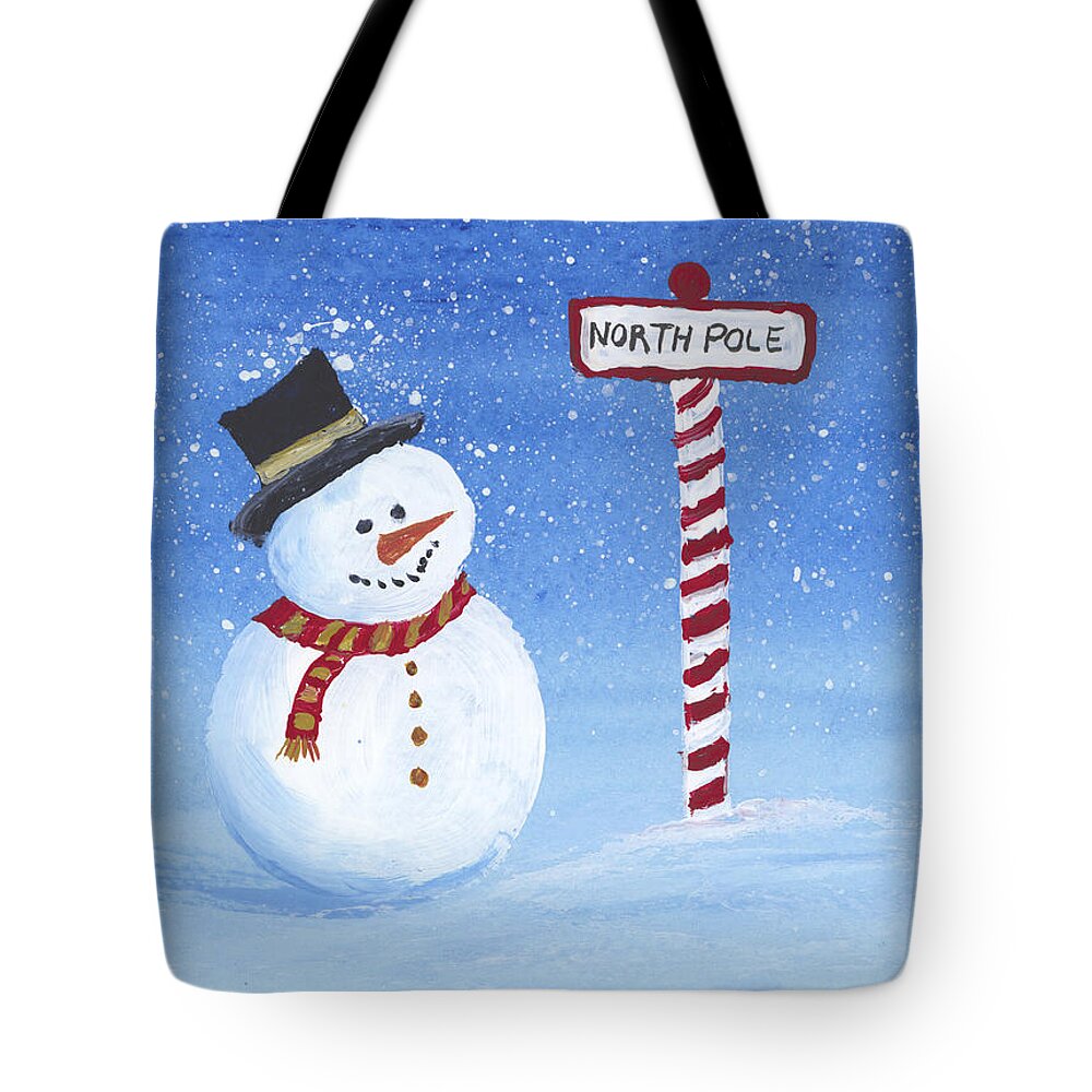 Darice Tote Bag featuring the painting North Pole by Darice Machel McGuire