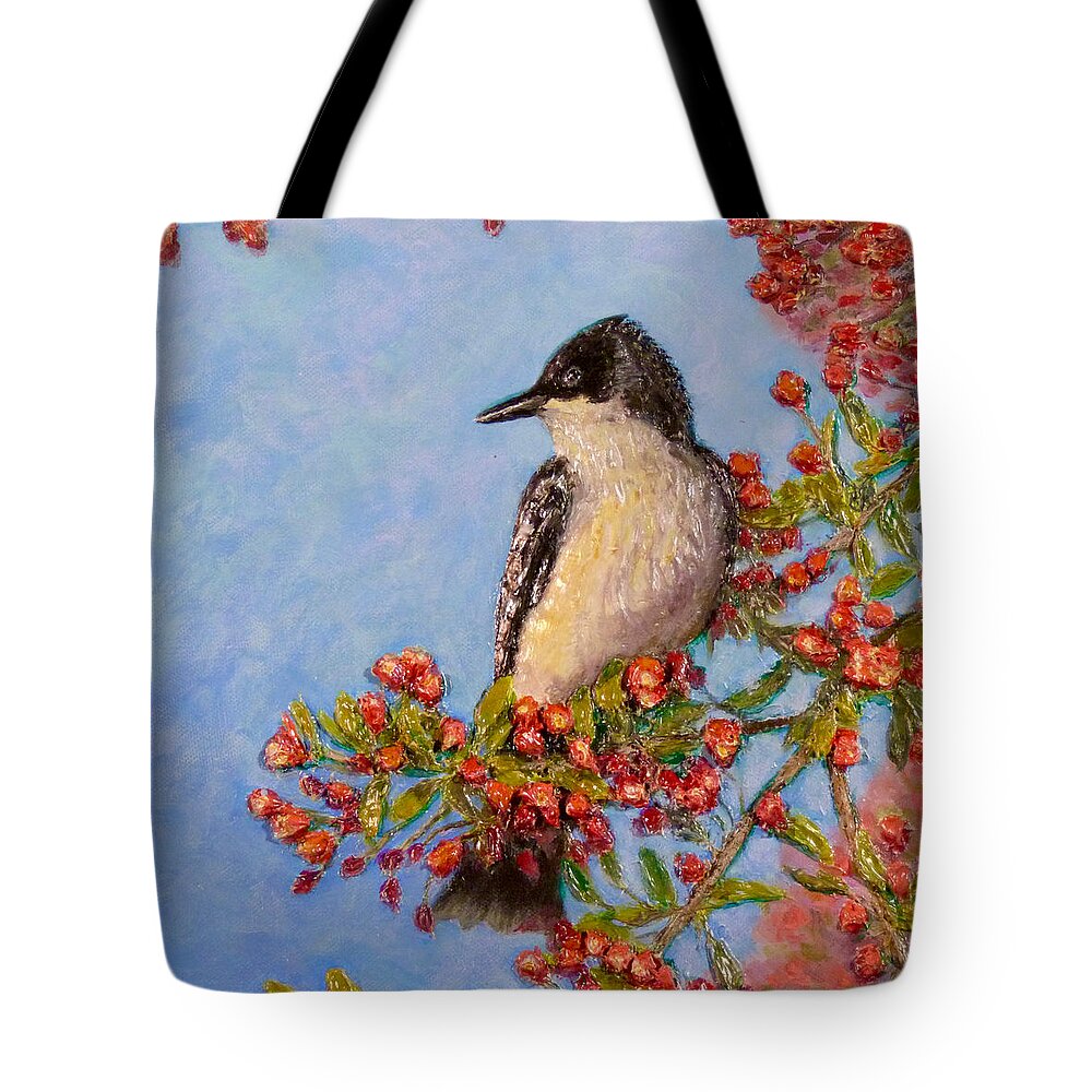 Birds Tote Bag featuring the painting Northern King Bird by Joe Bergholm