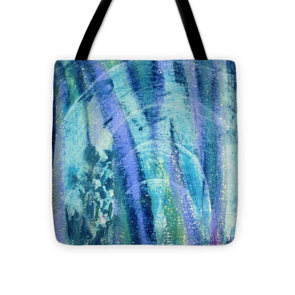 Northern Lights Tote Bag featuring the painting Northern Lights by Deb Stroh-Larson