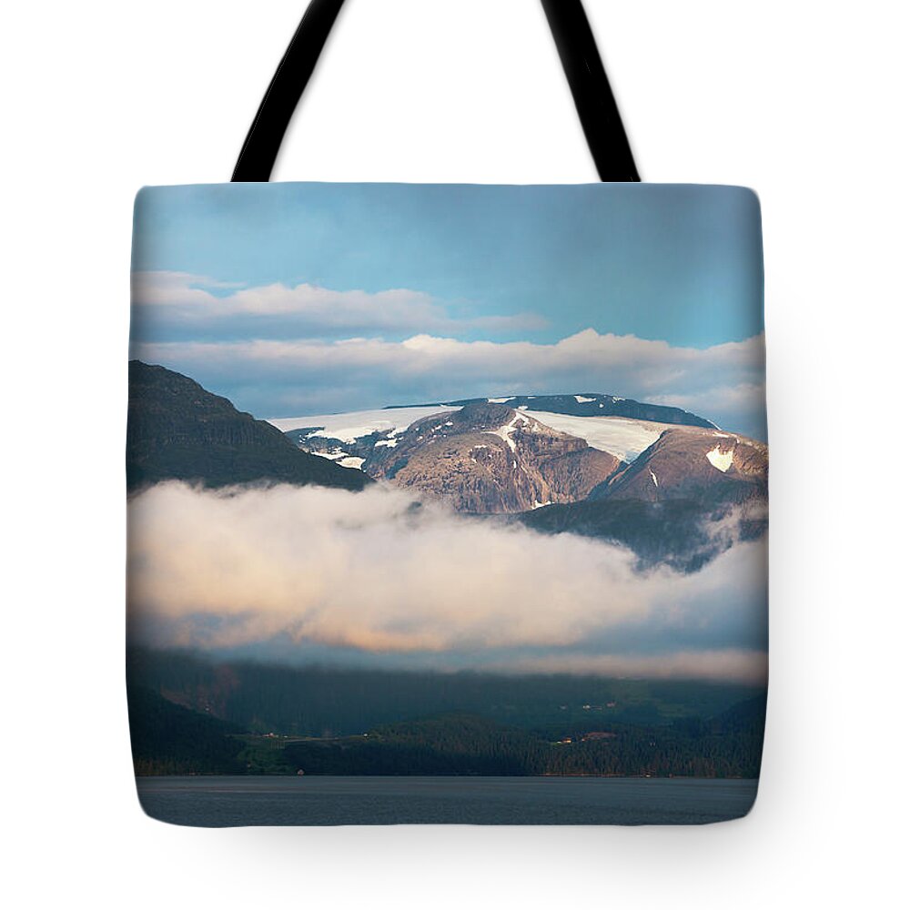 Norway Tote Bag featuring the photograph Norway Fjord Innvikfjorden by Andy Myatt